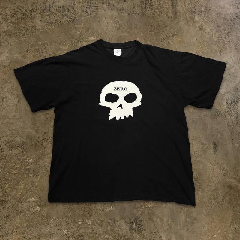 Xiao Chen Story Duo 260g Heavy Pure Cotton! American Vintage Style Amekaji Niche Skull Short-Sleeve T-Shirt