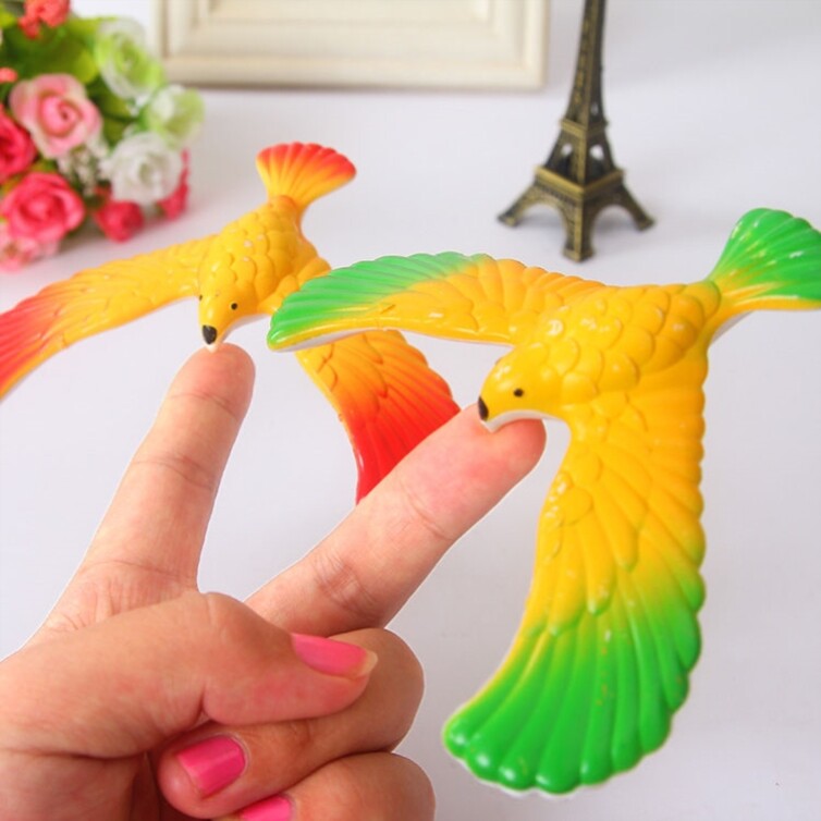 Suspended holiday bird toy new bird puzzle balance decoration birthday retro finger eagle fulcrum balance bird