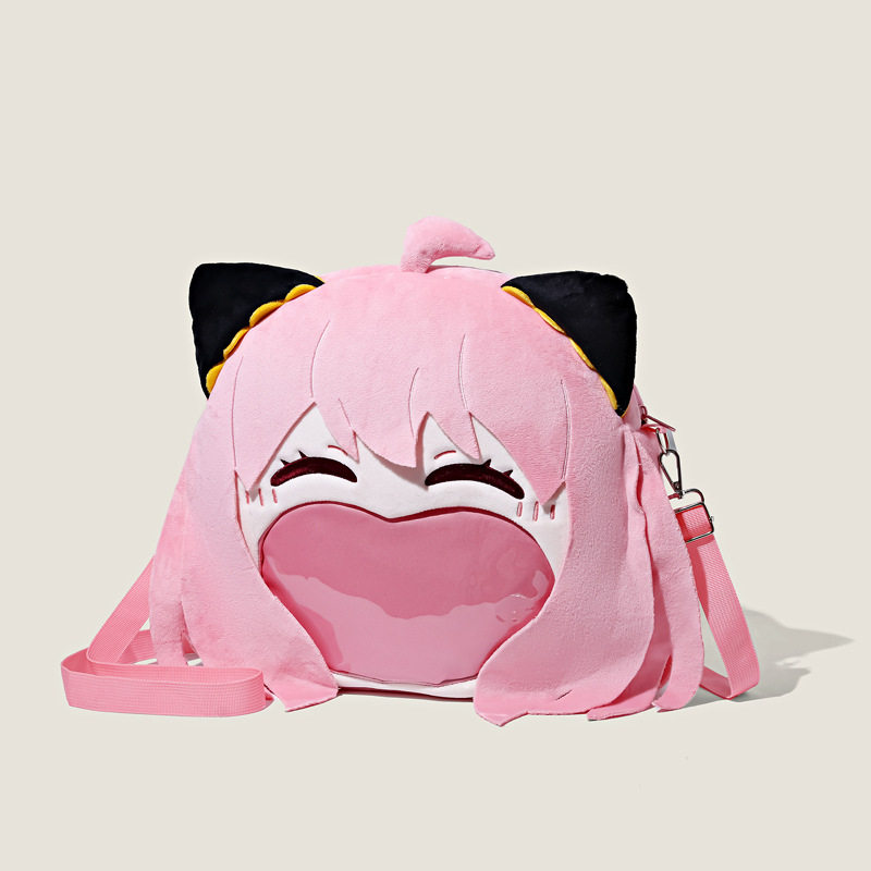 Anya Bag Spy X Family Merchandise Big Mouth Ita Bag Girl Anime Labubu Backpack