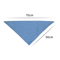 Yunshan Blue Triangle Scarf / Blue
