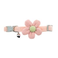 Бордо-розовый ошейник для кошек