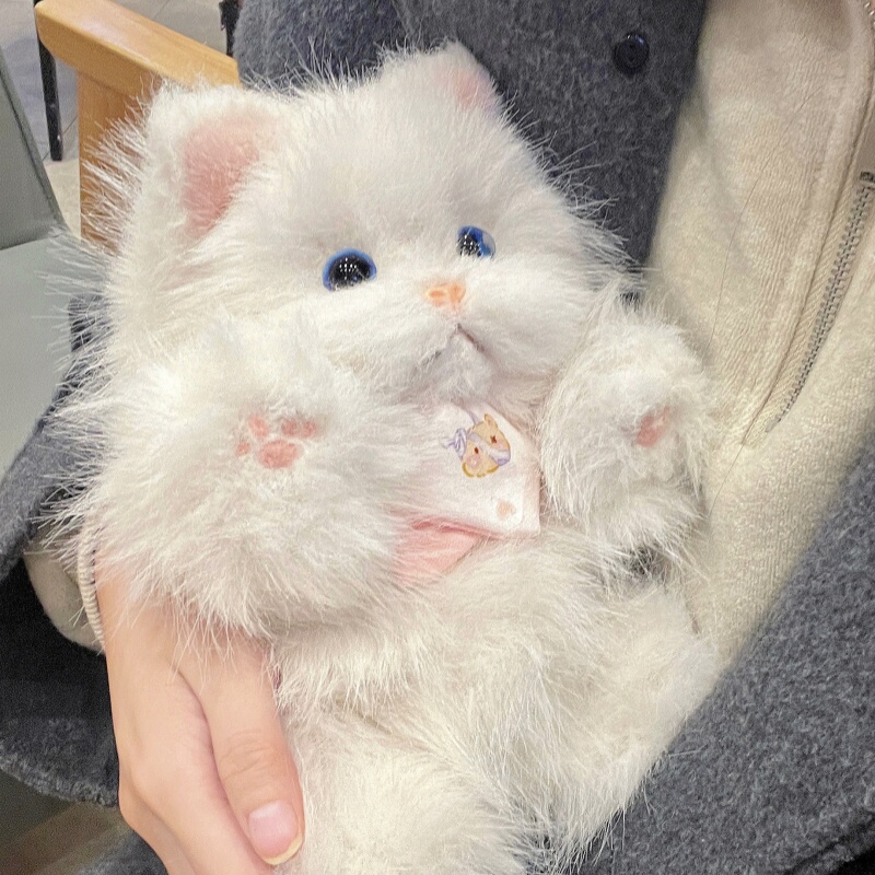 Cute Cat Plush Toy Jointed Doll ins Healing Style Children's Girls' Holiday Gift Birthday Present