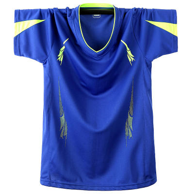Thin T-shirt, outdoor sports, casual, quick-drying short-sleeved loose sweatshirt, team fitness, large-sized ice silk top, men's clothing