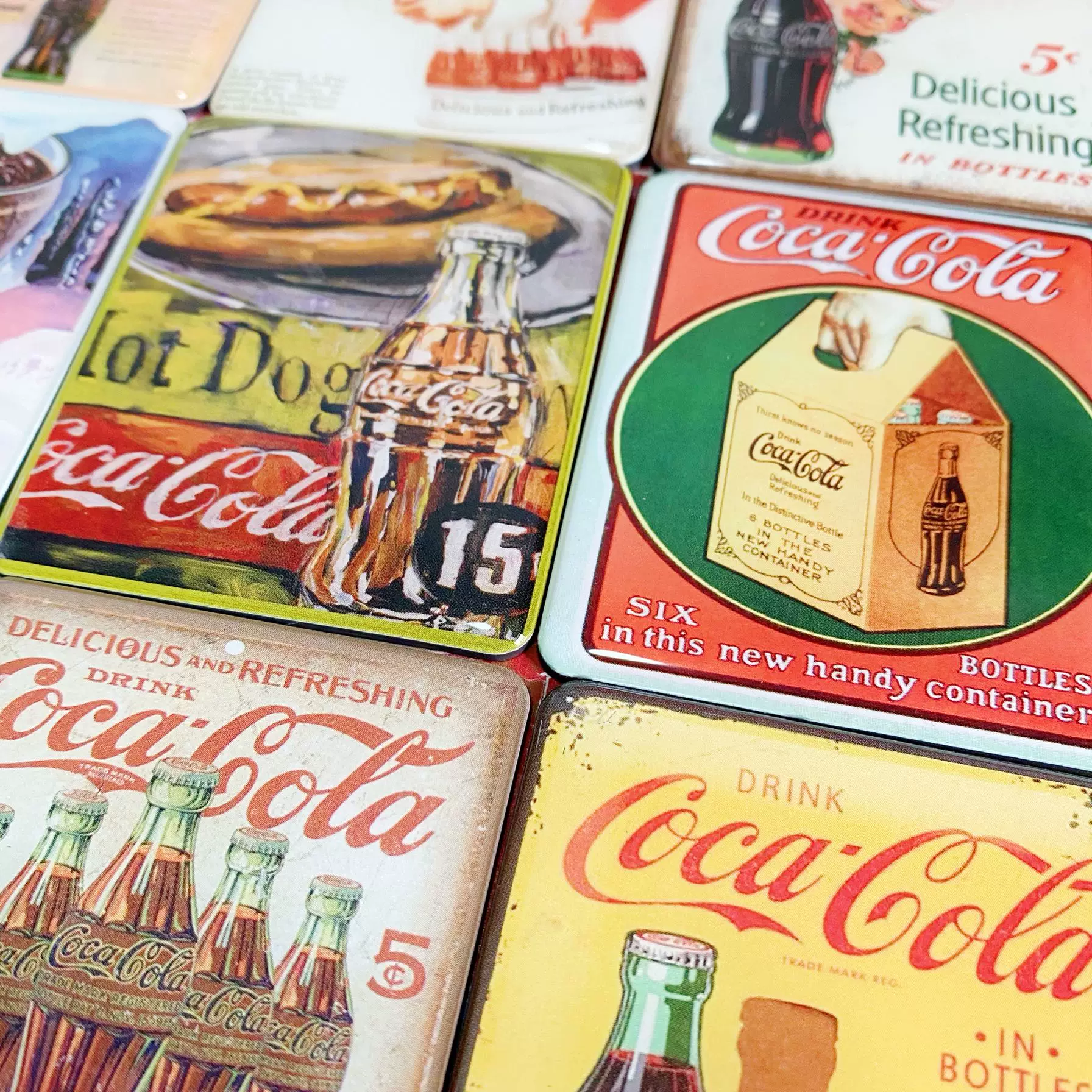 Гибридный магазин | иностранный заказ Coca-Cola Coca-Cola магнитный холодильник наклейки 3