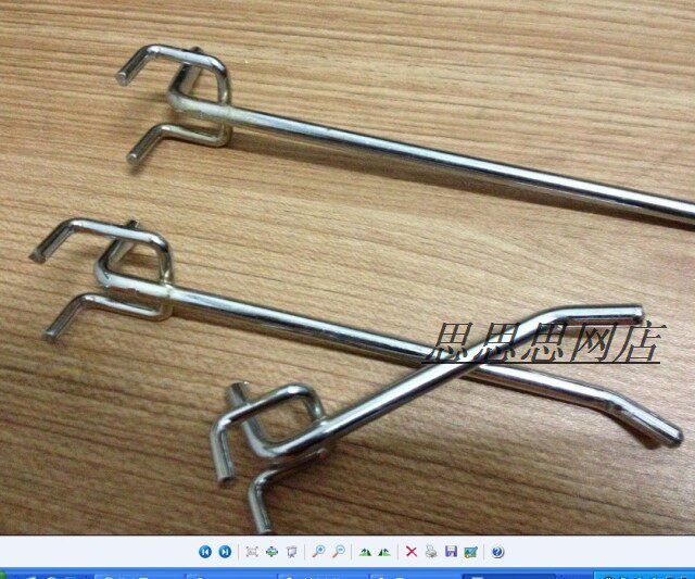 50 packs of mail 5 6MM coarse bright apple hook hole plate hook Hook Clothing Hook Dongle hook Hook Shelf Hooks