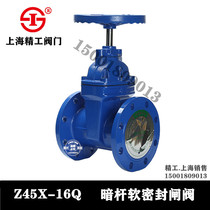 Shanghai Seiko Valve Dark Ball Flag Gate Valve Z45X-16Q Fire Tap Water Soft Seal DN65DN80DN50