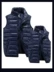 Áo vest nam nữ mùa thu và mùa đông xuống áo vest nam thanh niên áo khoác mùa đông nam cộng với phân bón tăng vest vai 200 kg thủy triều áo khoác ghi lê nam Áo vest cotton