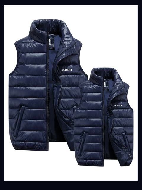 Áo vest nam nữ mùa thu và mùa đông xuống áo vest nam thanh niên áo khoác mùa đông nam cộng với phân bón tăng vest vai 200 kg thủy triều áo khoác ghi lê nam