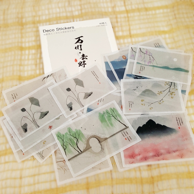 The letter's lovers ten thousand gawa to the wild stickers bag 40 for the rest of the year with your creative hand ledger decorative material DIY and paper paste