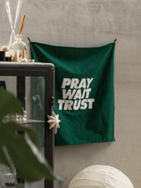 VM original design trilogy hanging cloth decoration letter cotton wall photo background simple Nordic ins home