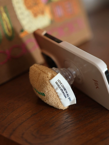 Мобильный телефон, плюшевая телескопическая подушка безопасности, оригинальный дизайнерский портативный трехмерный держатель для телефона