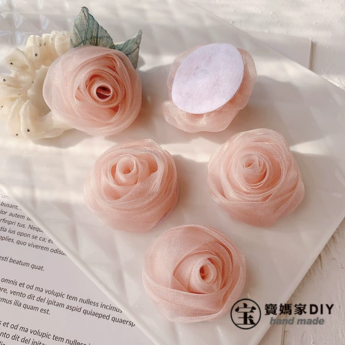 Аксессуар для волос ручной работы, заколка для волос, аксессуары, DIY, французский стиль, в цветочек