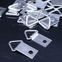Photo frame hook single-sided thick silk triangular hanging single hole rings hardware hanging buckle mounting small triangular hanging silver 500