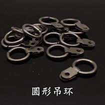 Black Half Circle Hung Photo Frame Hook Five Gold Accessories Decoration Painted Black Nickel Single Hole Circle Rings