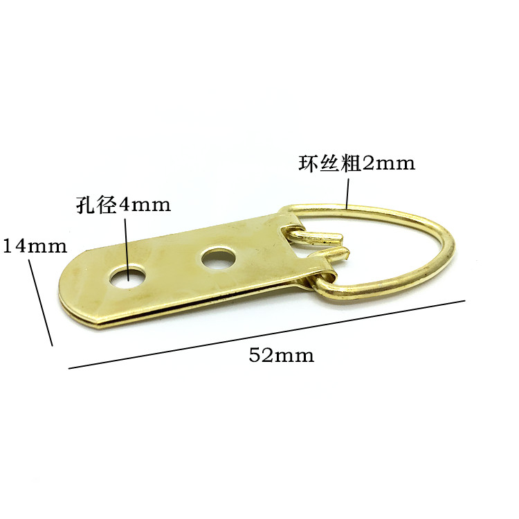  Filament double-hole hanging gold large rings cross embroidered hook photo frame picture frame hanging picture back plate hook