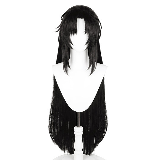 漫一 魔道古装  魏夷陵老祖少年无羡 婴古风黑色造型cos假发