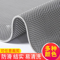 Hollow anti-slip mat PVC commercial carpet bathroom kitchen swimming pool toilet floor glue waterproof can be cut plastic floor mat