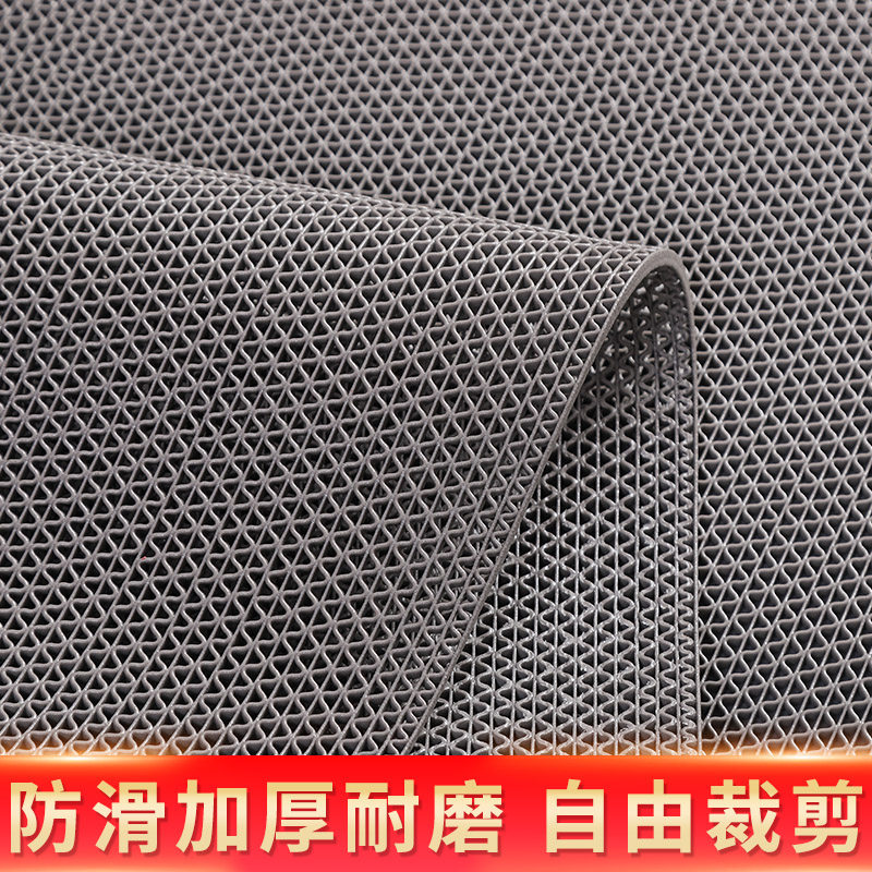 Bathroom Anti-Slip Mat Kitchen Powder Room Toilet Shower Hollow Waterproof Plastic PVC Carpet Entry Mat Floor Mat