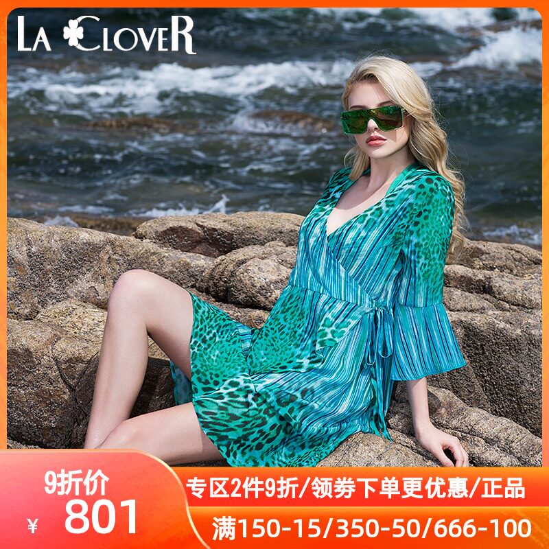 LACLOVER LANKAVAN OCEAN CHIC EDGE SERIES SWIMSUIT BEACH LONG SKIRT LC60FF1