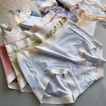 Modale briefs Womens pure cotton antibacterial crotch medium-high waist large size Fat mm Summer thin Miss Lady Triangle Pants head