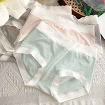 Modale Briefs Womens Pure Cotton Antibacterial Crotch Mid-Waist-No-Mark Comfort Breathable Day Ensemble Girls Wind Lady Triangle Shorts