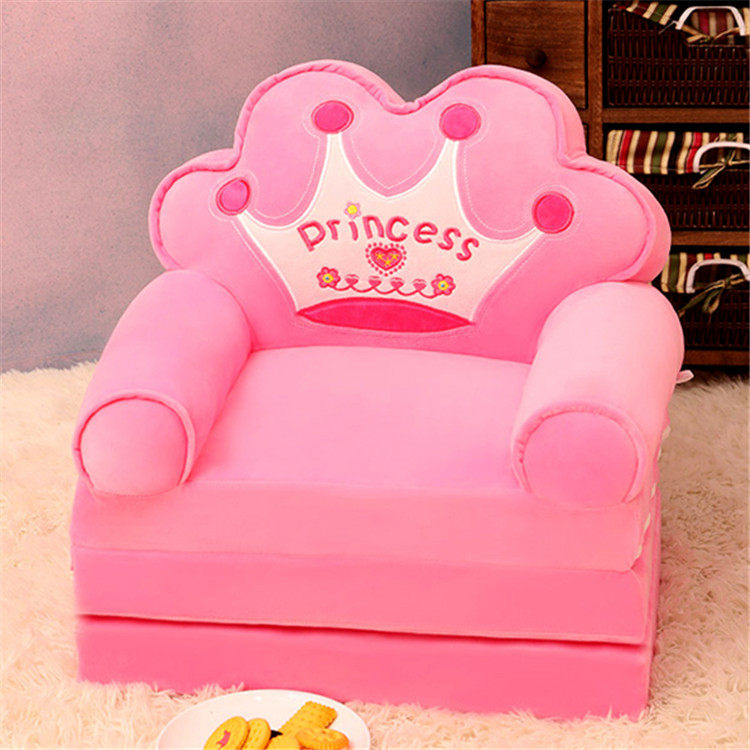 Thickened Folding Sloth Child Small Sofa Cartoon Girl Princess Unwashed Baby Boy Single Net Red With Cute-Taobao