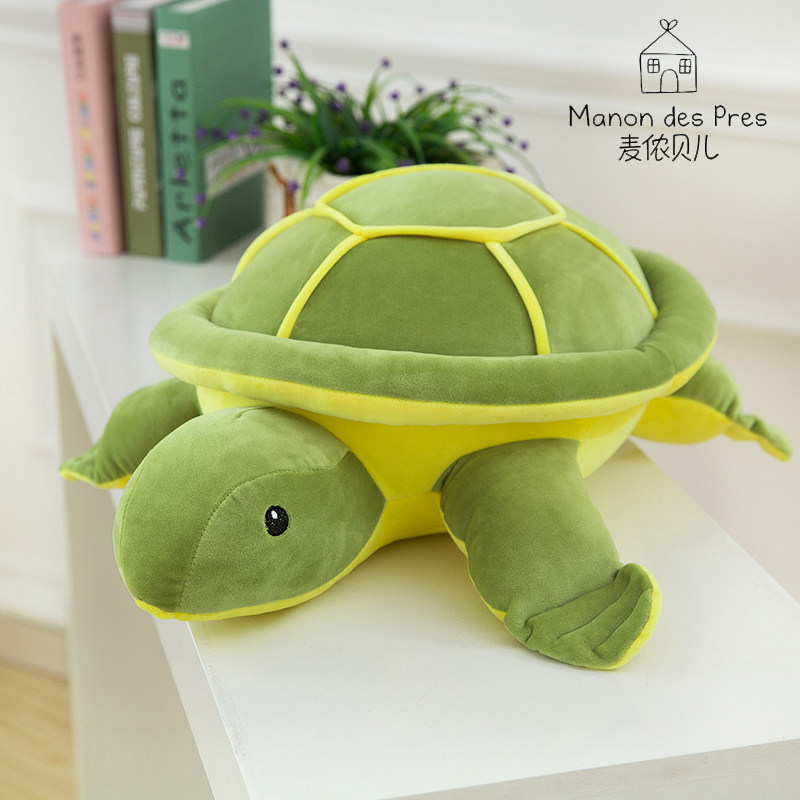 Extremely soft sea turtle paparazzi extremely soft down cotton small turtle wool suede toy cloth doll doll holding pillow birthday present-Taobao