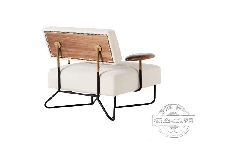 Nhà thiết kế Qiange Bird Tính cách hiện đại Kim loại Khách sạn Mô hình Nhà cao cấp Nội thất tùy chỉnh Giải trí Ghế Mô hình Ghế - Đồ nội thất thiết kế đôn gỗ tròn
