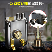 Anti-theft door lock idling exterior door lock Super B anti-tin paper door lock iron door lock Super C- level blade key