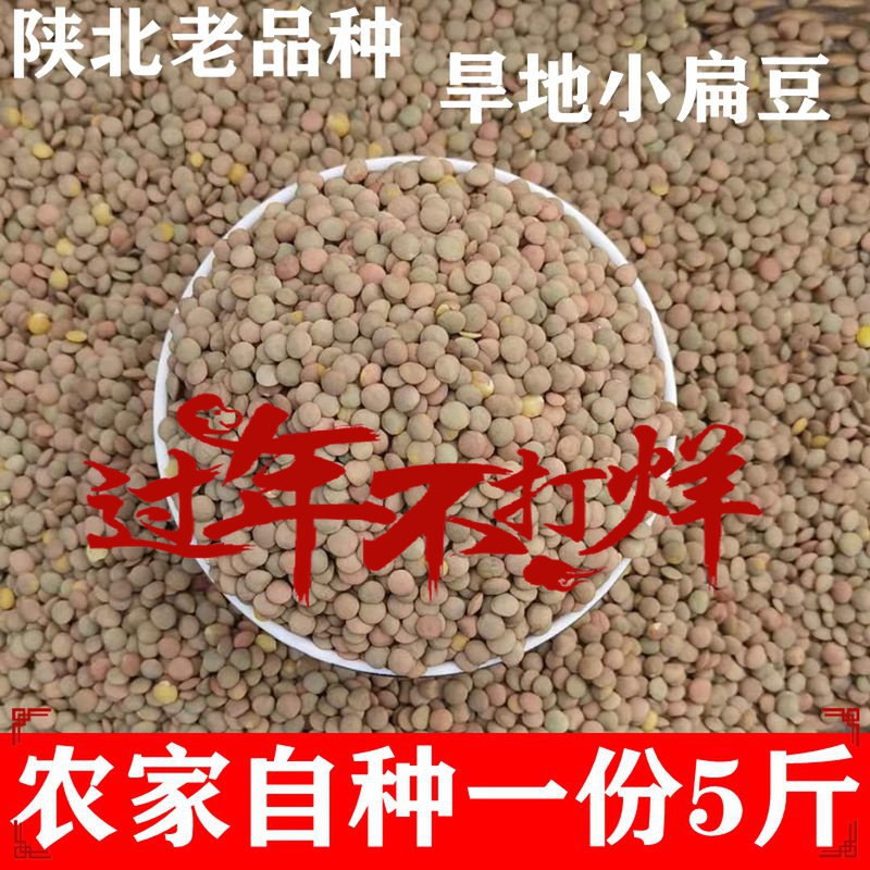 5 catty lentils Shaanxi North special production farmhouse Self-production of new goods Dry land mountain tonguins Lentil Cereals 5 cereals Cereals Grains 5 cereals Cereals Cereals