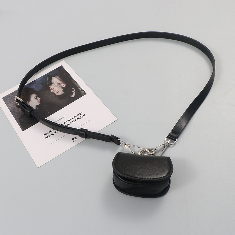 Mini Compact Semi-Circular Bag Can Hold Lipstick, Keys, Earphones, Waist Bag for Women, Fashionable and Versatile with Belt