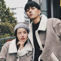 Xu hướng áo khoác mùa đông dày ngắn 2018 học sinh mới đẹp trai cotton hair Tóc cừu phiên bản Hàn Quốc của đôi nam nữ áo khoác cotton áo phao nam