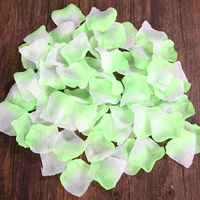 Зеленые плюс белые лепестки/120 штук