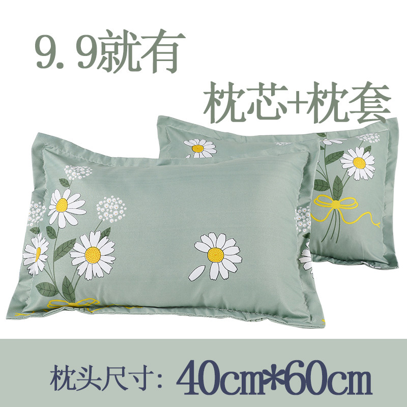 Pillow Pillow Core Pair of Students Dormitory Brief Adults Home Hotel Protective Cervical pillow for sleeping with one single cm