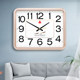 Sanwu Brand Living Room Wall Clock Quartz Clock Square Clock Home Wall Hanging Large Size Clock Simple Modern Elegant