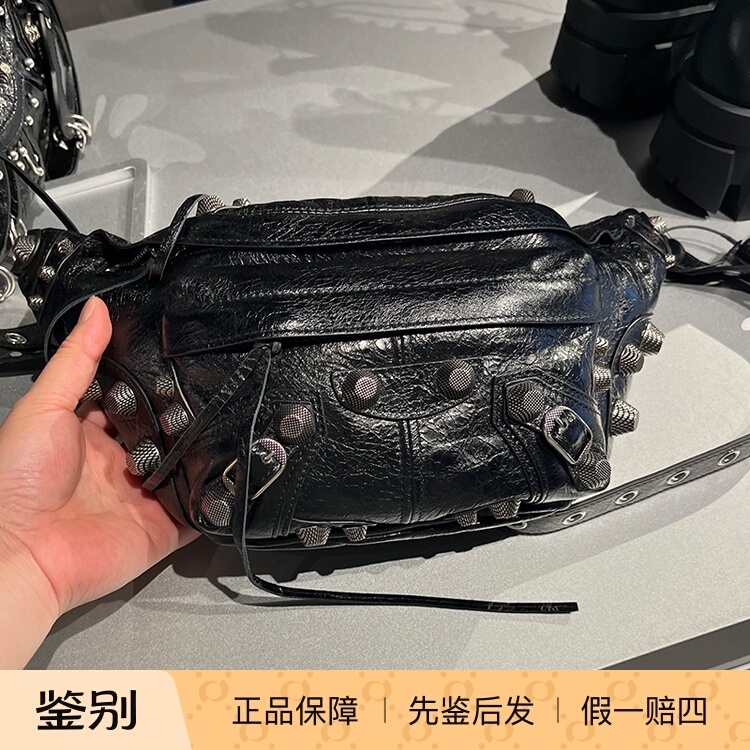 Balenciaga Unisex Waist Bag Genuine Leather Nylon Casual Crossbody Chest Bag Multiple Options Available