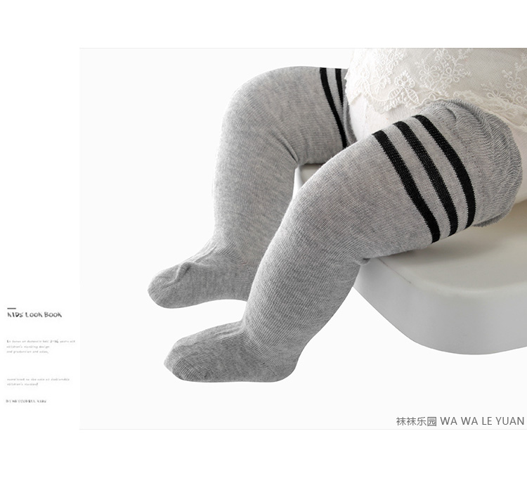 Vớ trẻ em mùa hè mỏng cotton thoáng khí 1-3 tuổi Mùa xuân và mùa thu mẫu cho trẻ em trên vớ bóng đá đầu gối vớ xinh cho bé gái