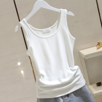 2022 Summer new Korean version with slim sleeveless blouse jacket female fashion thread cotton outwear harness vest