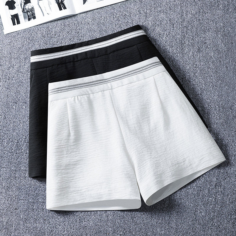 2022 Summer new Korean style loose casual sports shorts female high waist thin A - word broad leg pants