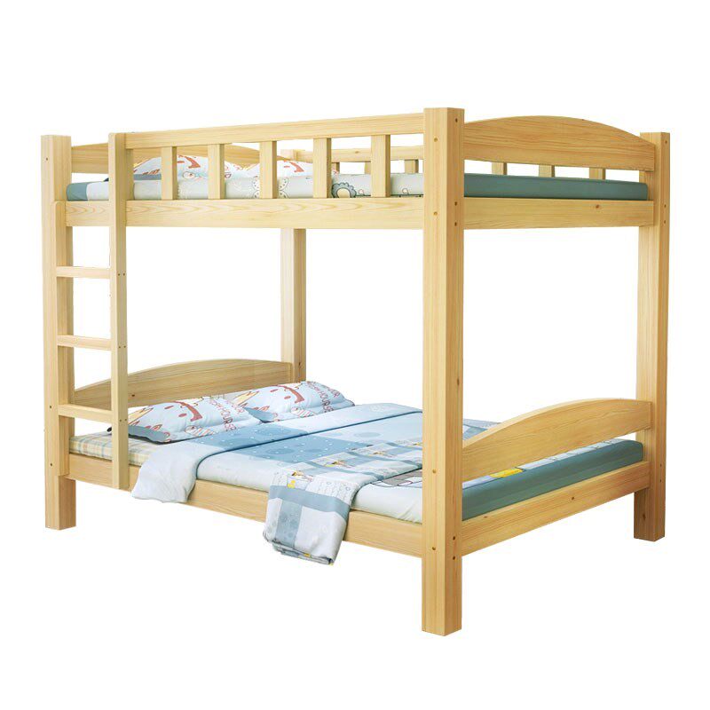 Wooden bed bunk bed Solid wood high and low student staff dormitory shelf bed Adult double-decker wooden bunk bed Wooden bed