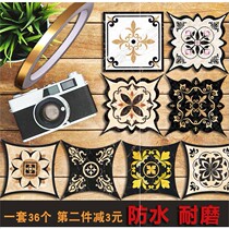 Floor tile tile tile tile sticker self-adhesive waterproof and wear-resistant wall decal living room bedroom bathroom decoration corner stickers