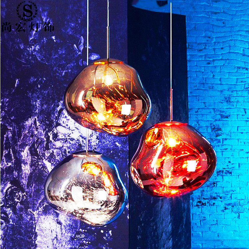 Bar Table Chandelia Nordic Modern Creative Personality Dining Room Coffee Hall Rose Gold Chandelia Light Lavish Lava Chandelia