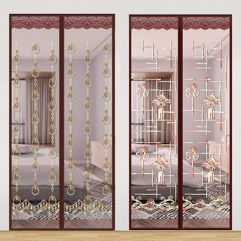 Summer Mosquito-Proof Door Curtain Screen Window Magnetic Magic Sticker Door Home Partition Free From Stiletto Suction Magnet Pair Suction Net