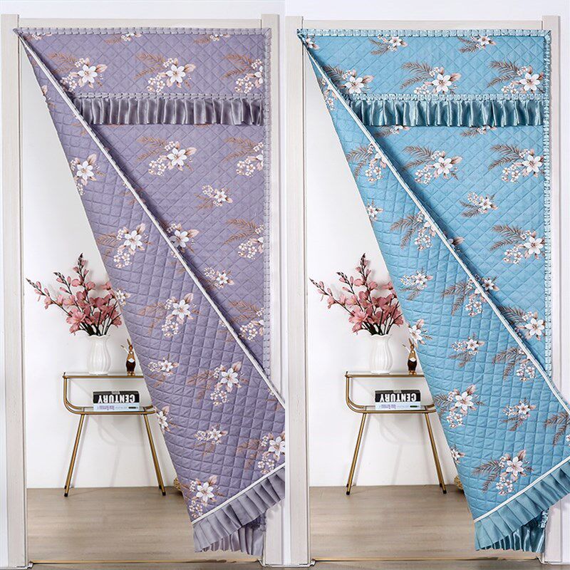 Winter Cotton Door Curtain Cloth Art Insulation Air Conditioning Curtain Winter Warm And Thickened Wind Shield Heat Insulation Bedroom Guest Door Curtain