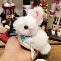  Japan AMUSE the same NEKOO little white rabbit blush little rabbit bow tie series plush toy pendant