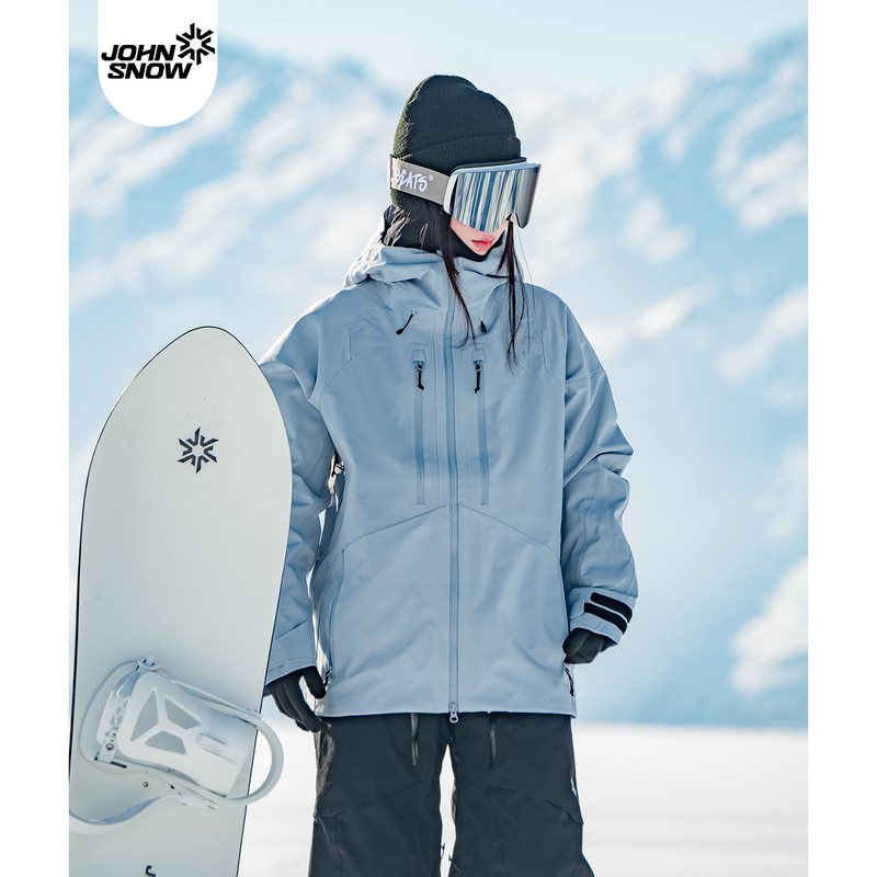 John Snow Hard-Shell Ski Jacket for Women and Men, Snowboard Waterproof and Windproof 2026 New Model Fully Taped Ski Jacket
