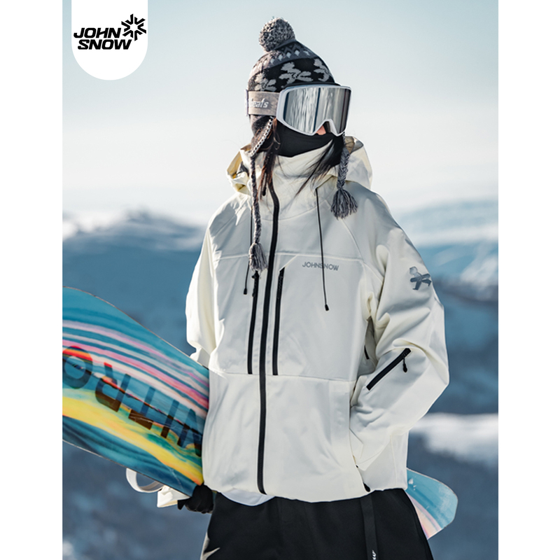 John Snow Ski Jacket for Women, Loose Fit, Waterproof and Windproof, Winter Snow Jacket, 2026 New Model, 3L Ski Jacket for Men John Snow Ski Jacket for Women, Loose Fit, Waterproof and Windproof, Winter Snow Jacket, 2026 New Model, 3L Ski Jacket for Men