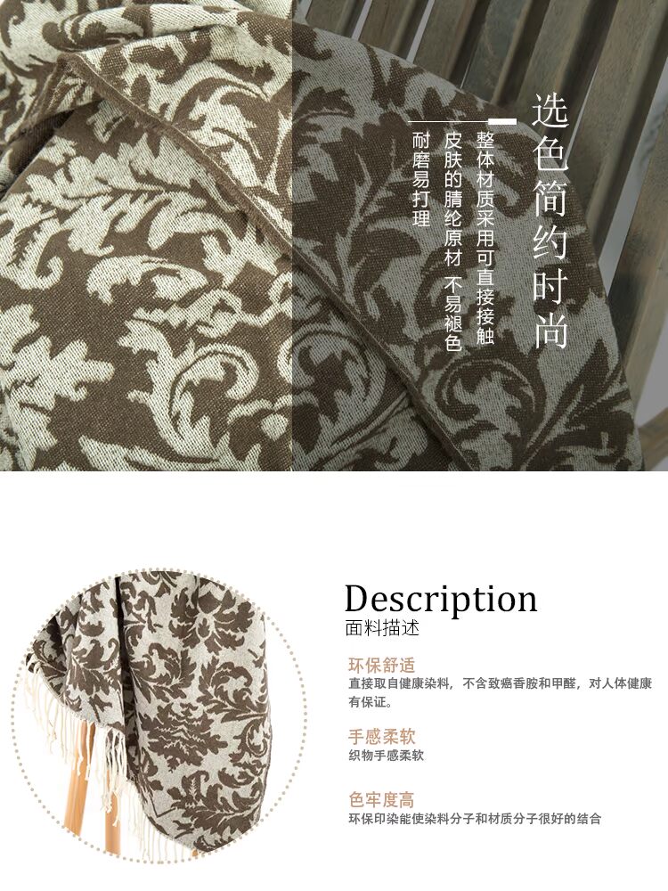 Xuất khẩu sang châu Âu retro khăn khăn choàng sofa chăn mền đi lang trang trí chăn chân giải trí chăn giường lấy tua khăn - Ném / Chăn vỏ chăn nhung