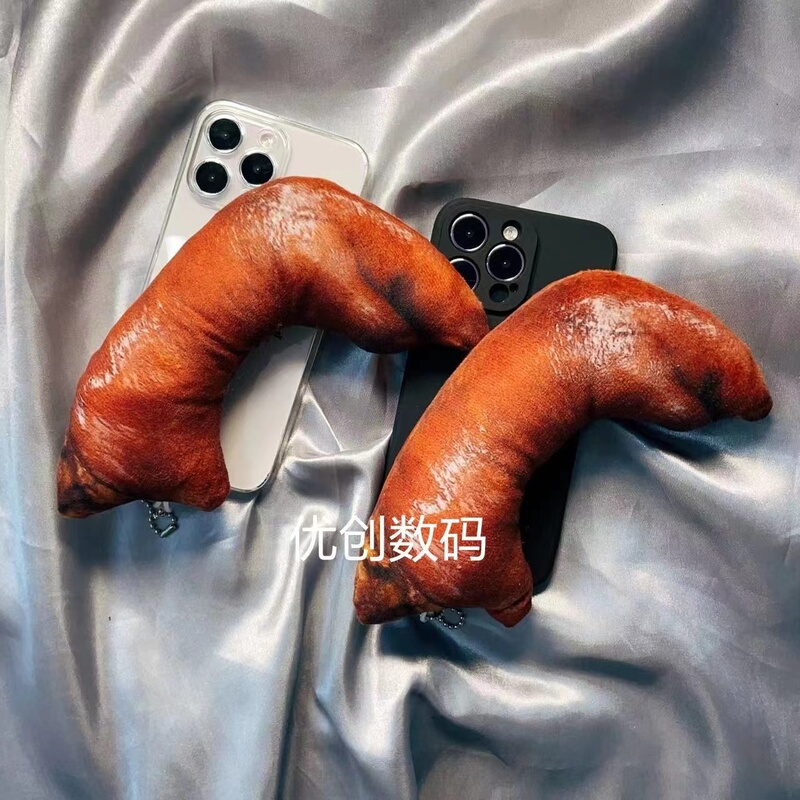 Simulated 3D Pig Trotters Suitable for Apple 15 Pro Max Phone Case iPhone 14 Plus Soft Case 13 Pro Max Anti-Drop 12 Mini Compatible XS Max Dormitory Xr Ugly 6S Funny 7 Female 8