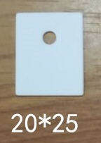 TO-3P TO-247 aluminum ceramic heat dissipation insulating gasket 1 piece 7293 3886 power tube use